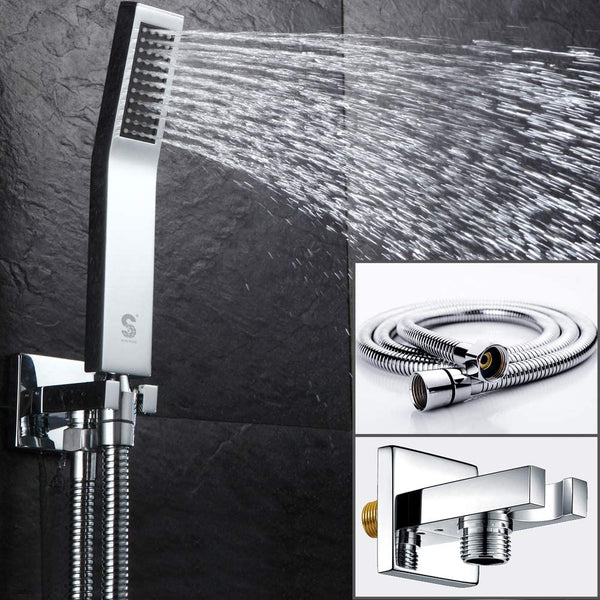 10/12/16 Inch Polished Chrome Ceiling Mount Shower System
