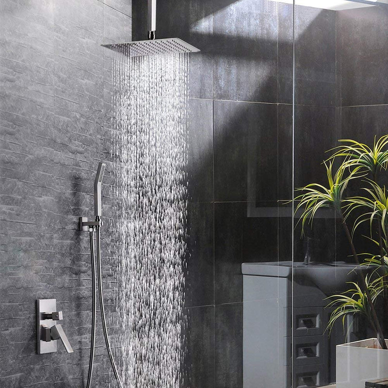 Wall Mount Shower Set Systems Rain Shower Head Rotate Bathroom Hot Cold  Mixer Bath Shower Set - China Shower Set