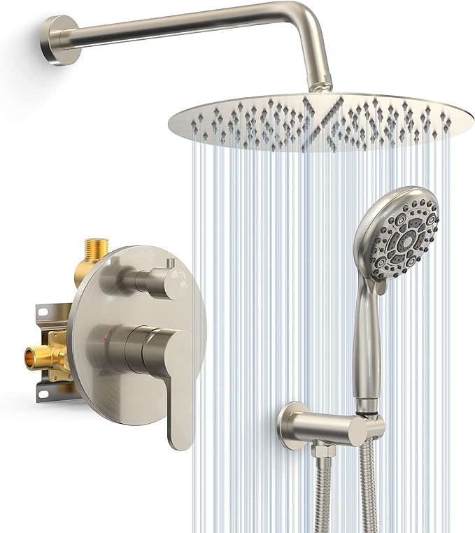 SR SUN RISE Shower System - 12 Inch High Pressure Shower Head System