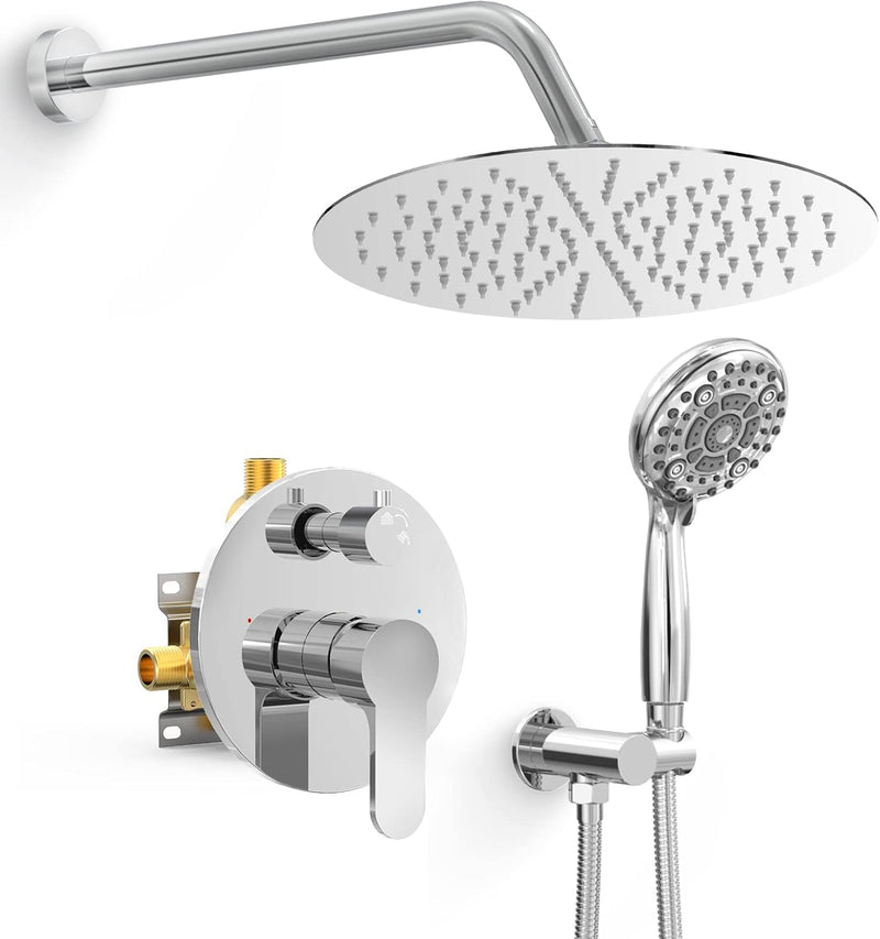 SR SUN RISE Shower System - 12 Inch High Pressure Shower Head System