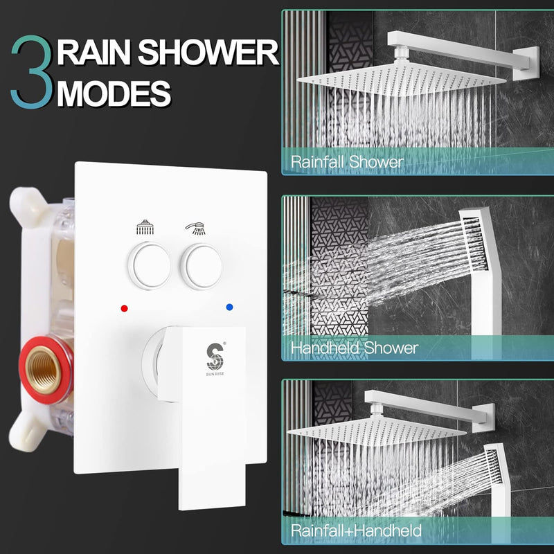 Push Button Shower Systems Shower Panel System Push Button 10 Inch – SR SUNRISE