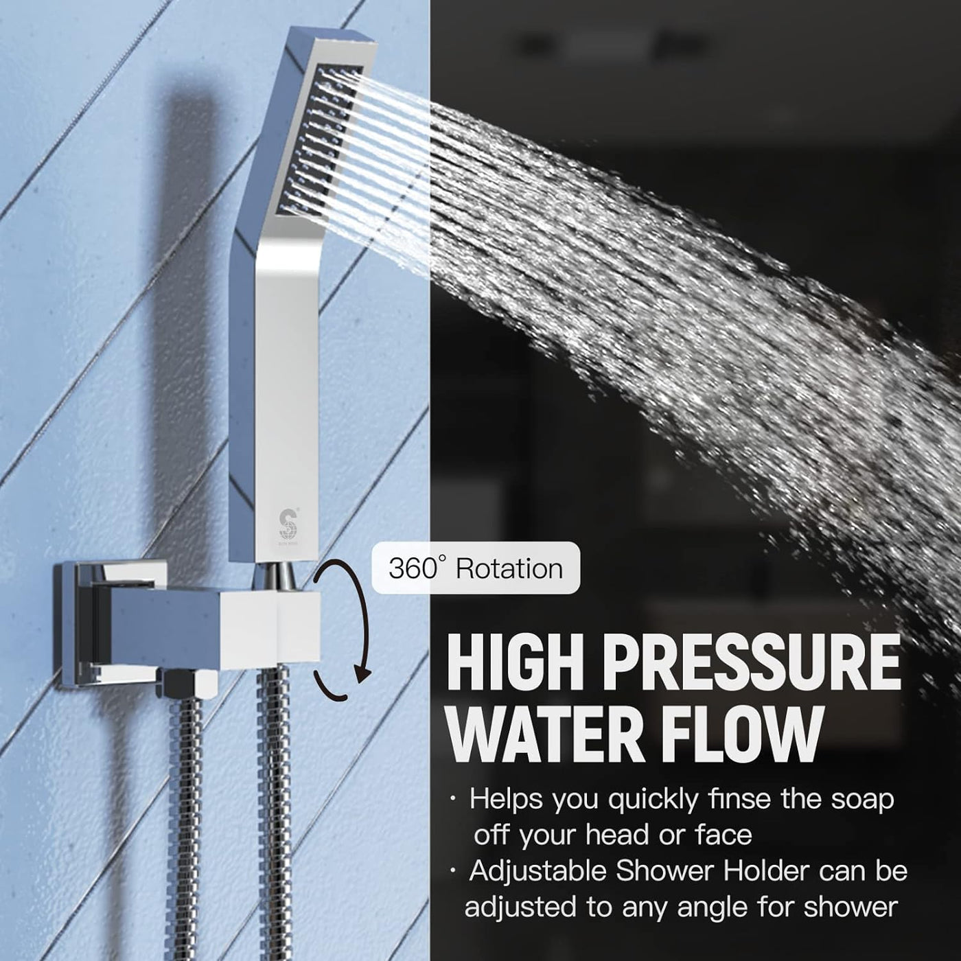 High Pressure Rain Shower Head 4 Inch Rain