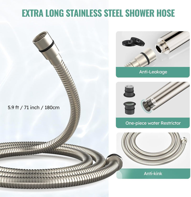 SR SUN RISE Filtered Shower Head with Handheld, High Pressure 9 Spray Mode  Showerhead with Filters