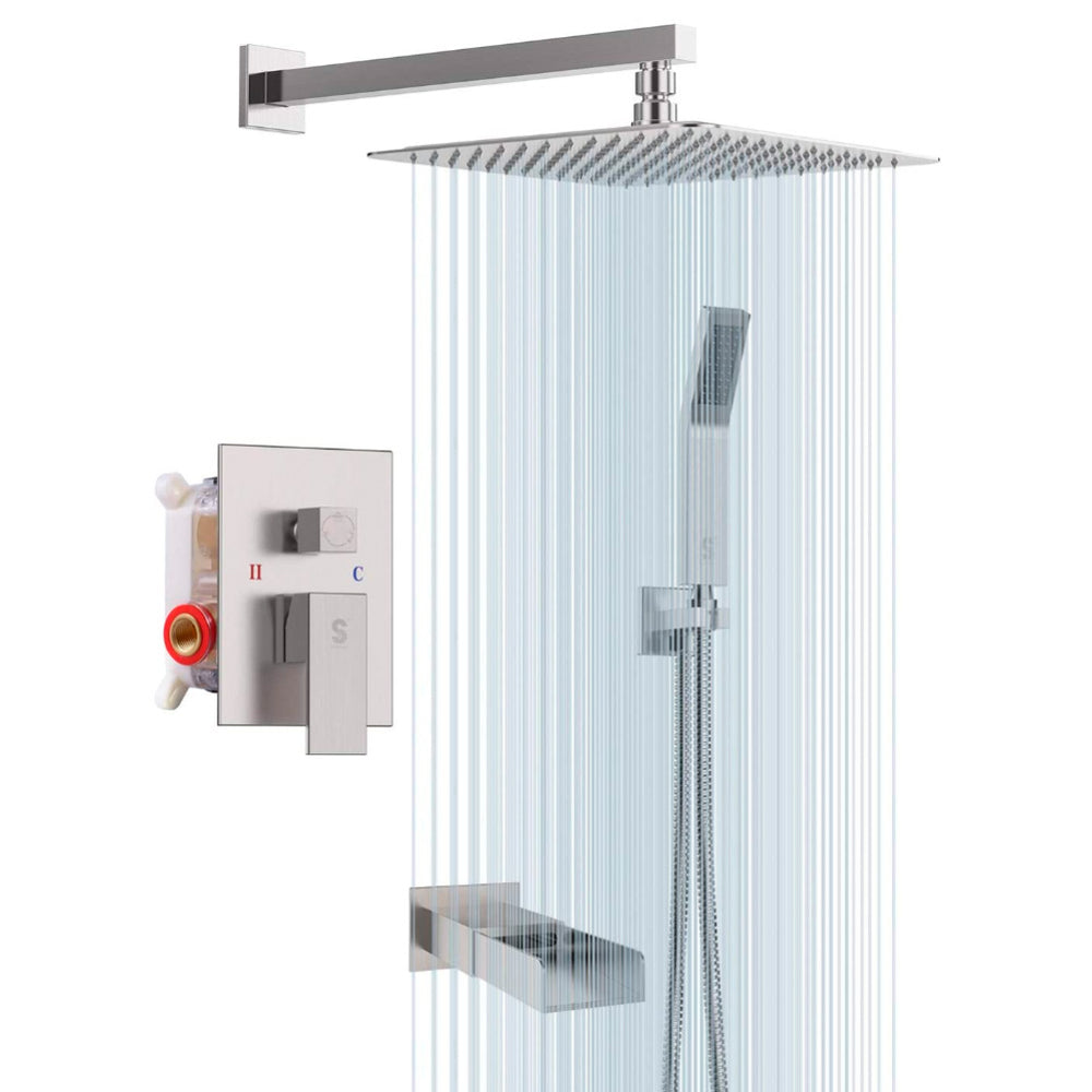 邦楽 NITE FULL MAKERS / SUN RISE SR SUN RISE 12 Inches Bathroom Luxury Rain Mixer Shower