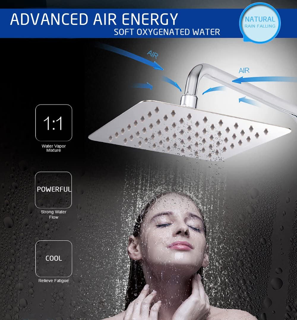10/12/16 Inch Polished Chrome Rain Shower Head – SR SUNRISE