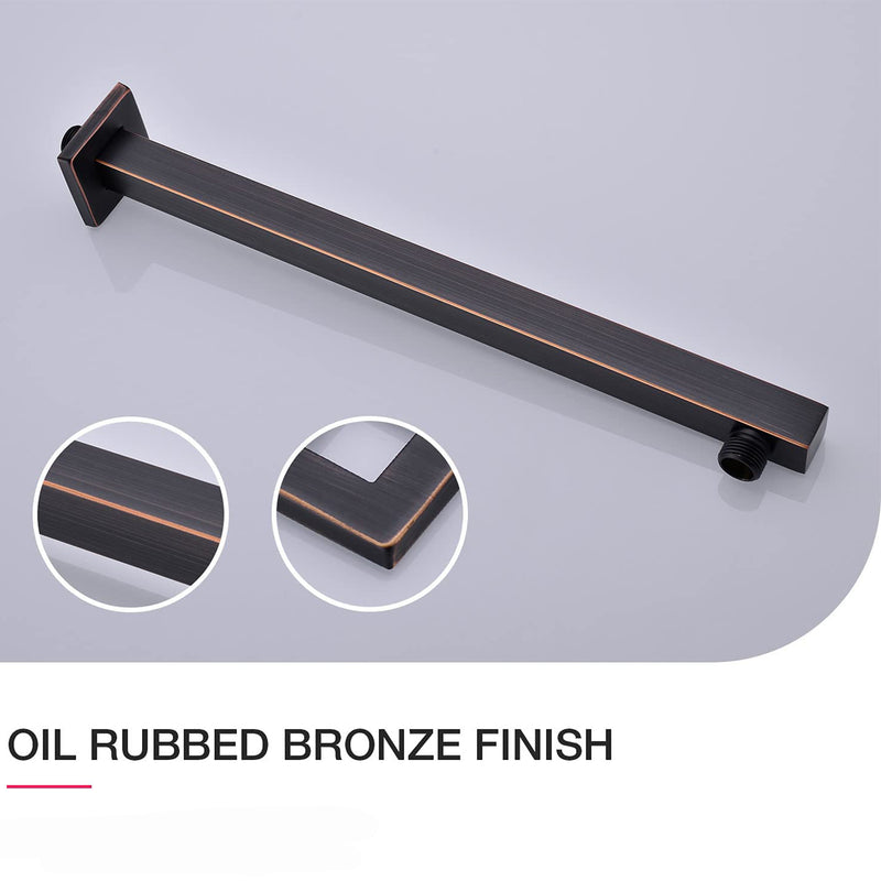 16 Inch Oil-rubbed Bronze Wall Mounted Shower Arm